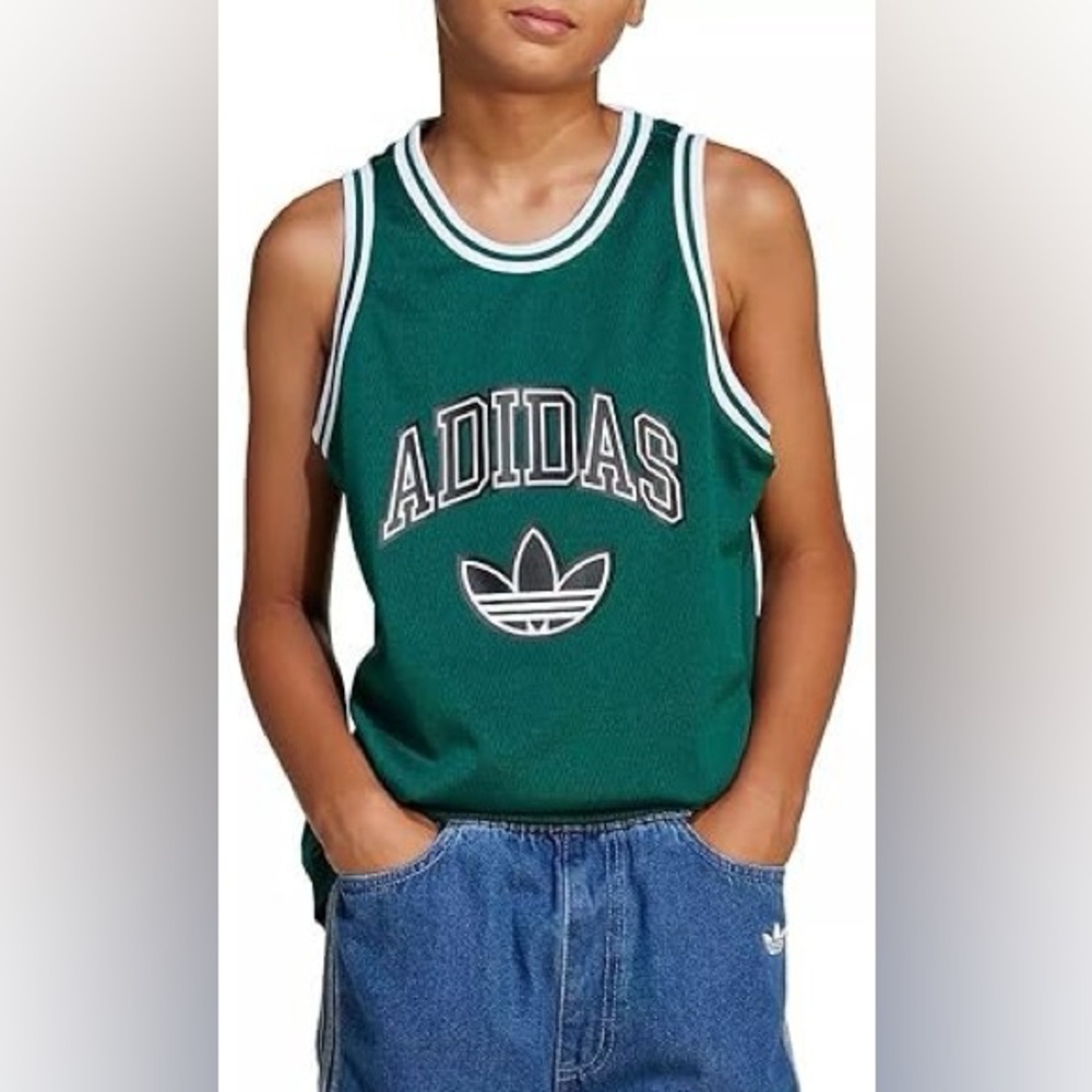 Adidas Originals Tank Top Jersey JW1981 Youth Big Kids' Boys' Size L NEW